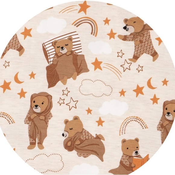 Little Sleepies Beary Sleepy Swaddle Blanket and Headband Bow Set - NWT - Picture 4 of 6